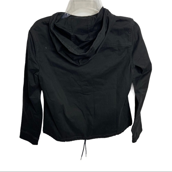 NWT LL Bean XS Black Signature Cropped Utility Hoodie $149 - Picture 3 of 6